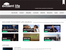 Tablet Screenshot of evidentlife.org